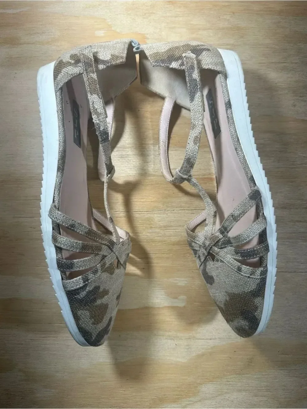 SJP by Sarah Jessica Parker Camouflage Sandals Women’s Size 8.5